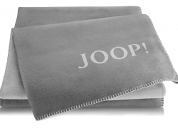 JOOP! Wohndecke 150×200 cm zweifarbig Grau, Baumwolle Wendedecke für 44,95€ inkl. Versand!