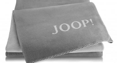 JOOP! Wohndecke 150×200 cm zweifarbig Grau, Baumwolle Wendedecke für 44,95€ inkl. Versand!