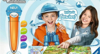 RAVENSBURGER tiptoi® CREATE StarterSet Stift und Weltreise-Buch Hybrid Lernspiel für 39,99€ inkl. Versand