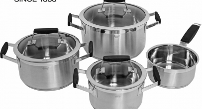 Rösle Gourmet PRO Edelstahl Topfset Silikongriffe Induktion für 79,99€ inkl. Versand!