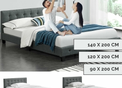 ArtLife® Polsterbett Stoff mit Lattenrost ab 104,95€ inkl. Versand!