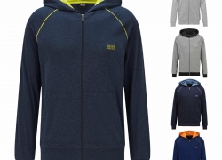 Hugo Boss Herren Sweatjacke Kapuzenjacke Mix&Match Jacket Homewear für 55,96€ inkl. Versand!