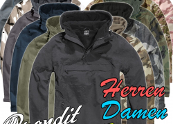 Brandit Windbreaker Jacke Herren Damen Kinder Modelle Outdoor für 29,90€ inkl. Versand!