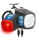 Beleuchtungsset Fahrradlicht FISCHER Akku SQUARE 40/20 Lux Front & Rücklicht für 19,76€ inkl. Versand!