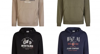 Mustang Hoodie Herren Bennet Regular Fit Kapuzenpullover Print 100% Baumwolle für 24,99€ inkl. Versand!