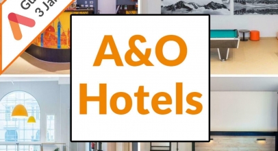 20 Städte Multi Hotel Gutschein – 30 a&o Wahl Hotels für 2 Personen 1bis4 Ü/F ab 42,48€ inkl. Versand!