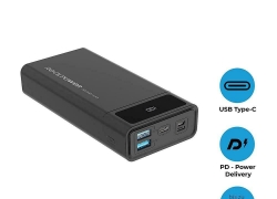 RealPower PB-20k PD Powerbank 20.000 mAh Lightning Eingang USB Type-C Display für 22,-€ inkl. Versand!