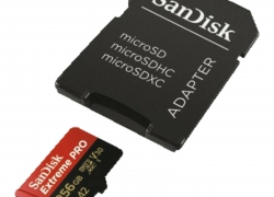 SANDISK Extreme Pro 256 GB, Micro-SDXC Speicherkarte, 170 MB/s für 34,99€ inkl. Versand!