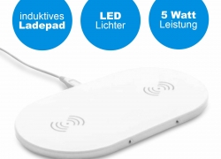 2-in-1 Qi-Ladestation Wireless Charger Induktions-Laden für 11,99€ inkl. Versand!