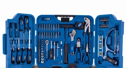 Scheppach Werkzeugkoffer klappbar TB99 gefüllt – 90 tlg. Werkzeugkiste für 29,99€ inkl. Versand!