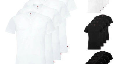 4er Pack Levi’s Herren Shirts kurzarm Crew Neck V-Neck T-Shirts Stretch Cotton für 37,99€ inkl. Versand!