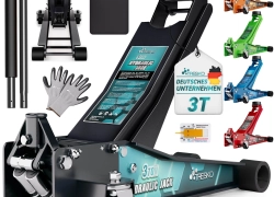 Wagenheber hydraulisch 3T Rangierwagenheber 75-510mm Autoheber – 2x Gummiauflage für 114,79€ inkl. Versand!