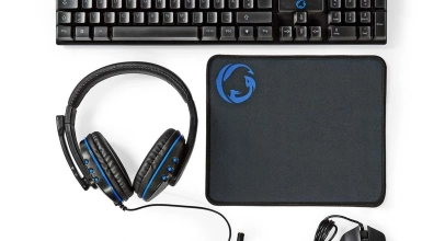 Nedis Gaming Combo Kit 5 in 1 SET Tastatur Headset Maus Mauspad Komplett Setup für 13,99€ inkl. Versand!