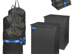 2er Set Pfandflaschen Sammelbehälter 100L Dunkelgrau Flaschensammler Lefeld für 29,99€ inkl. Versand!