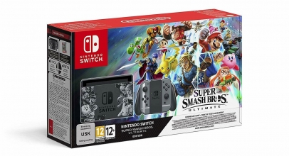 Nintendo Switch + Super Smash Bros. Ultimate Limited Edition für 315,-€