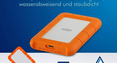 Seagate Externe Tragbare Festplatte HDD LaCie Rugged 2TB USB-C 2,5” für 77,77€ inkl. Versand!