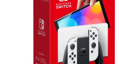 NINTENDO Switch OLED Konsole 7 Zoll weiß schwarz – B-WARE für 214,20€ inkl. Versand!