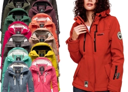 Marikoo Damen Softshell Frühling Outdoor Übergangsjacke für 49,90€ inkl. Versand!