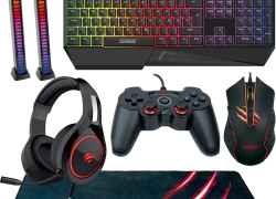 Gaming PC XXL Set USB Headset + Tastatur + Maus + Mauspad + 2 Lightbar + Gamepad für 29,90€ inkl. Versand!