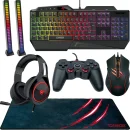 Gaming PC XXL Set USB Headset + Tastatur + Maus + Mauspad + 2 Lightbar + Gamepad für 29,90€ inkl. Versand!