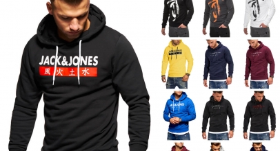 Jack & Jones Herren Kapuzenpullover Print Hoody Sweater für 28,99€ inkl. Versand!