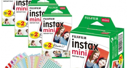 Fuji instax Mini Sofortbild film 100 Bilder + Aufkleber für Fujifilm Mini 8 300 für 59,99€ inkl. Versand!