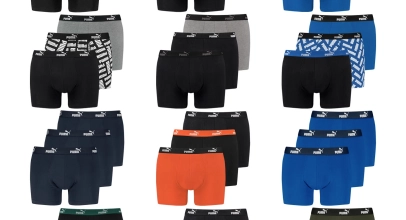 6er Pack PUMA Herren Boxershorts Promo Boxer S M L XL für 33,24€ inkl. Versand!