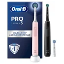 Oral-B Pro Series 3 3900 Schwarz/Pink Elektrische Zahnbürste Zahnreinigung – 2 Handstücke mit Ladestation + 3 Aufsteckbürsten für 61,19€ inkl. Versand!
