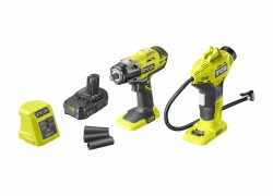 Ryobi Akku-Radwechsel Set R18IWPI-115G | 18 V Akku-Schlagschrauber & Kompressor für 170,98€ inkl. Versand!