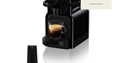 DeLonghi EN80.B Inissia Nespresso Kapselsystem Kaffeemaschine Kaffeeautomat für 49,50€ inkl. Versand!