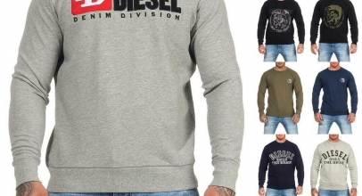 DIESEL Herren Sweatshirt Rundhals Crew Neck für 39,99€ inkl. Versand!