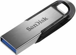 SANDISK Ultra Flair USB-Stick, Schwarz/Silber, 128 GB für 19,-€ inkl. Versand