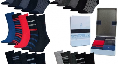 10 Paar Tommy Hilfiger Socken Business Strümpfe in Edler Geschenkbox für 39,95€ inkl. Versand!