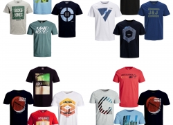 Jack Jones 4er Pack Herren T-Shirt O-Neck Tee Rundhals für 26,36€ inkl. Versand!