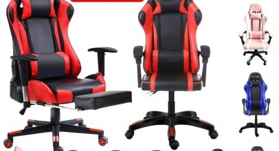 Gaming Stuhl, Schreibtischstuhl, Racing Chair mit Fußstütze für 138,99€ inkl. Versand!