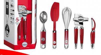 Kitchen Aid KM412ER 5-tlg. Küchenhelfer-Set rot für 49,90€ inkl. Versand