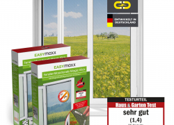 EASYmaxx 2er-Set Moskitonetz mit Magnetbefestigung 150 X 130 cm Schwarz für 22,49€ inkl. Versand!