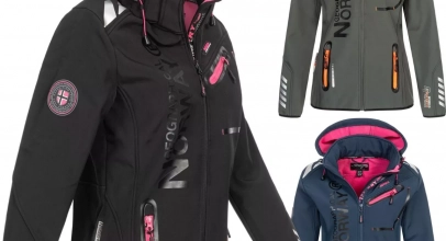 Geographical Norway Damen Frühling Softshelljacke Windbreaker Übergang für 55,92€ inkl. Versand!