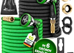 TRESKO® Premium Gartenschlauch Flexibler Wasserschlauch dehnbarer Flexischlauch ab 36,79€ inkl. Versand!