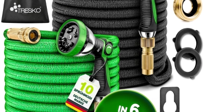 TRESKO® Premium Gartenschlauch Flexibler Wasserschlauch dehnbarer Flexischlauch ab 36,79€ inkl. Versand!