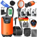 KESSER® Campingdusche Outdoor Dusche mit Akku Pumpe Brause 20L Behälter Halter für 42,33€ inkl. Versand!