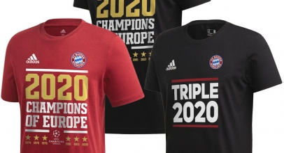 adidas Bayern München Champions League Sieger Triple 2020 T-Shirt für 24,90€ inkl. Versand!