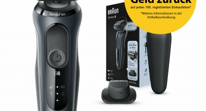 Braun Series 6 – 60-N1200s Akku-Rasierer schwarz/grau EasyClick Wasserfest für 99,-€ inkl. Versand!