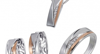 Goldmaid Ring, Kette oder Creolen 925 Sterlingsilber Bicolor rhodiniert Zirkonia für je 39,20€ inkl. Versand!