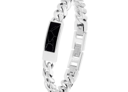 s.Oliver Armband Edelstahl Herren Armschmuck, mit Schmuckstein synth. für 26,40€ inkl. Versand!