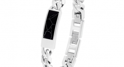 s.Oliver Armband Edelstahl Herren Armschmuck, mit Schmuckstein synth. für 26,40€ inkl. Versand!