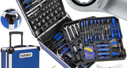 Masko® 1005-tlg. Werkzeugkoffer Werkzeugkasten Trolley für 69,80€ inkl. Versand!