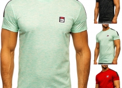 Bolf Herren T-Shirt Tee Rundhals Kurzarm Classic Aufdruck Motiv Print Slim für 9,45€ inkl. Versand!