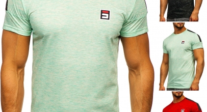 Bolf Herren T-Shirt Tee Rundhals Kurzarm Classic Aufdruck Motiv Print Slim für 9,45€ inkl. Versand!