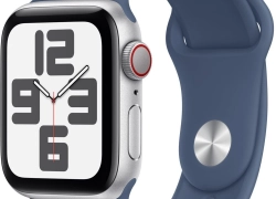 Apple Watch SE 2022 Cellular Silver 40mm, A2725 Blue Silicon Band, NEU für 161,10€ inkl. Versand!